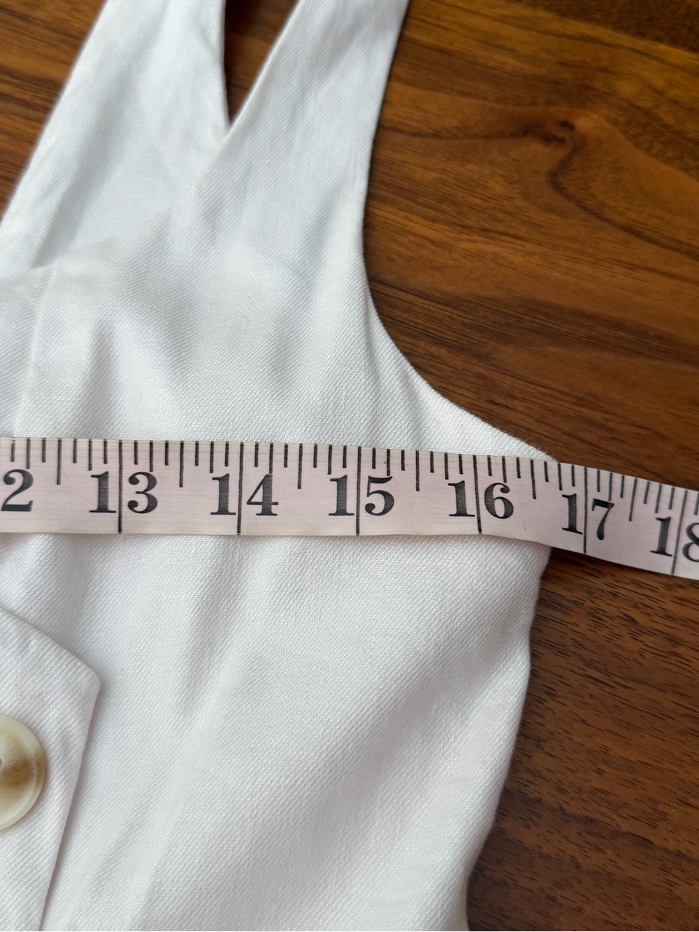 Anthropologie Sleeveless Square-Neck Linen Button Wrap Midi Dress Medium - Picture 12 of 14